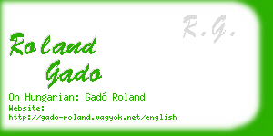 roland gado business card