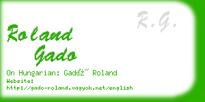 roland gado business card